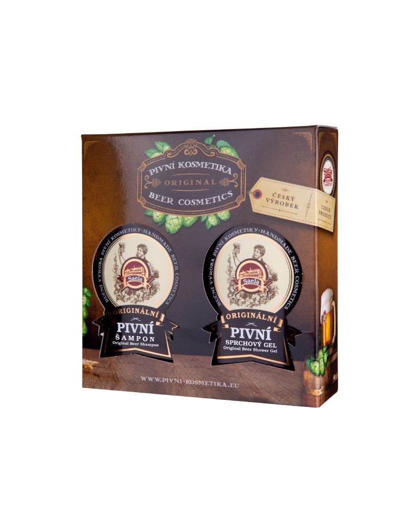 Geschenkverpackung der original SAELA Bierkosmetik
